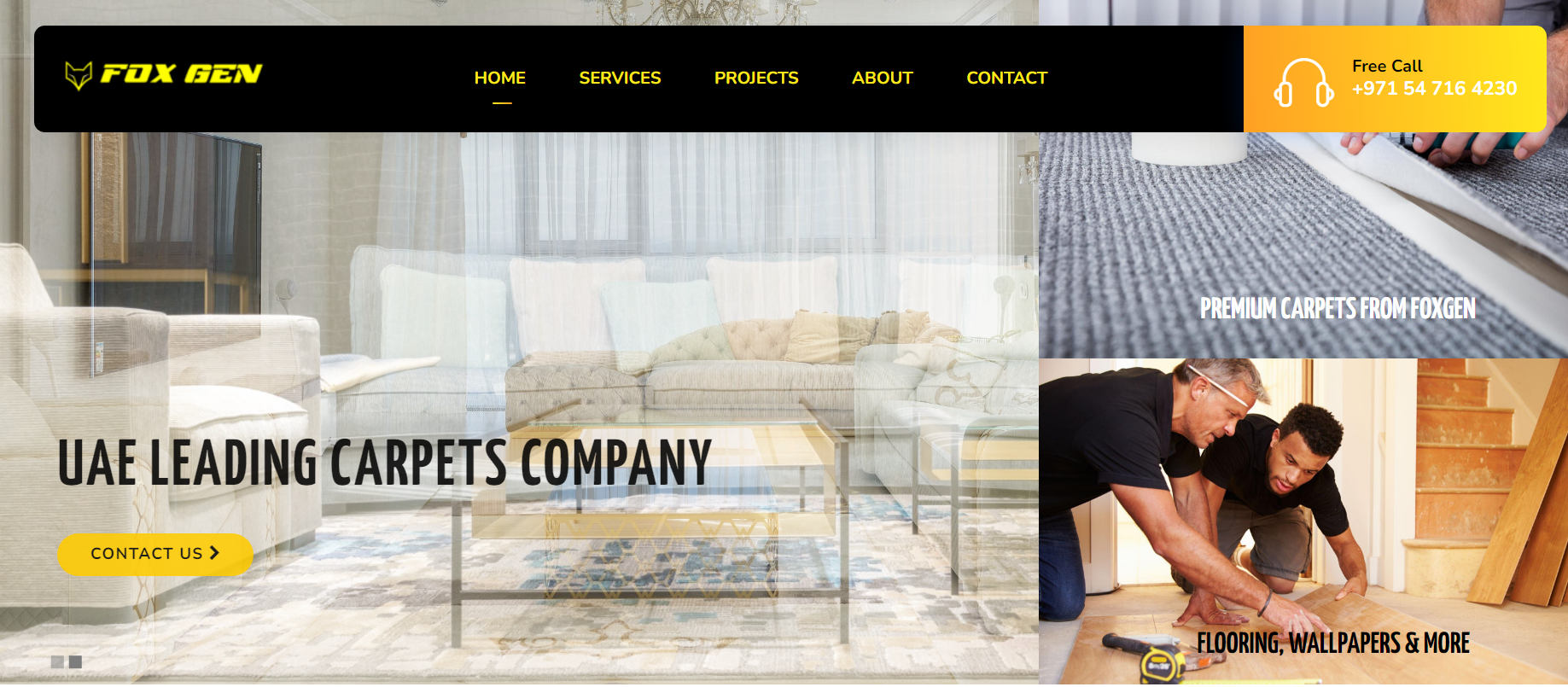 Web Development projects with FoxGen Carpets